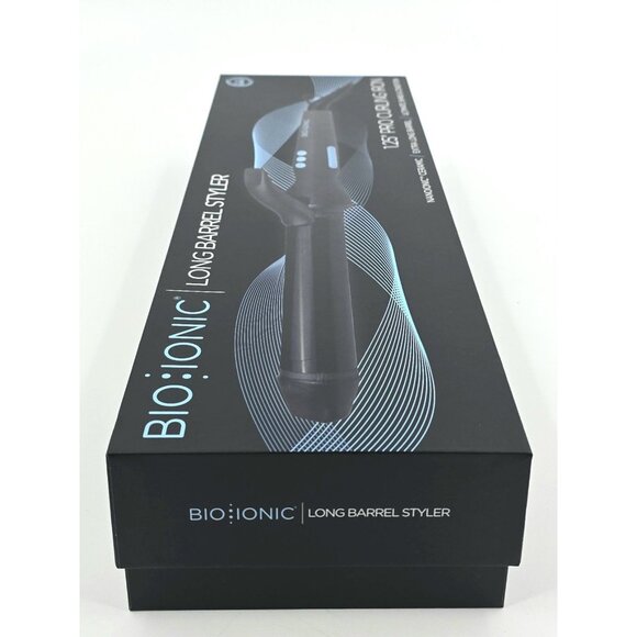 Bio Ionic 1.25 Long Barrel Styler Curling Iron Curling Wand Adjustable Heat - Picture 9 of 11